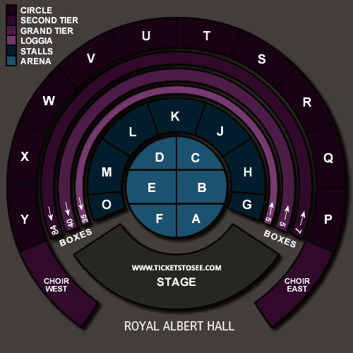 Royal Albert Hall Seating Plan