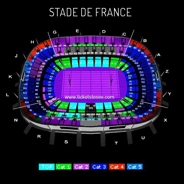 Stade de France seating plan